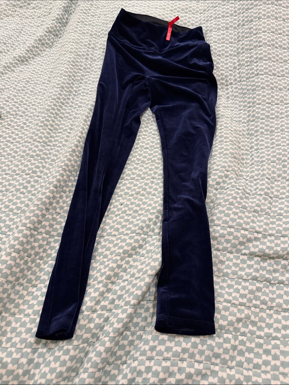 SPANX Kids Velvet Leggings - Navy